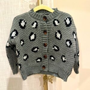 Girls leopard sweather